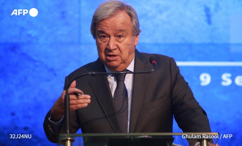 le Secrétaire Général des Nations Unies Antonio Guterres, crédit photo AFP