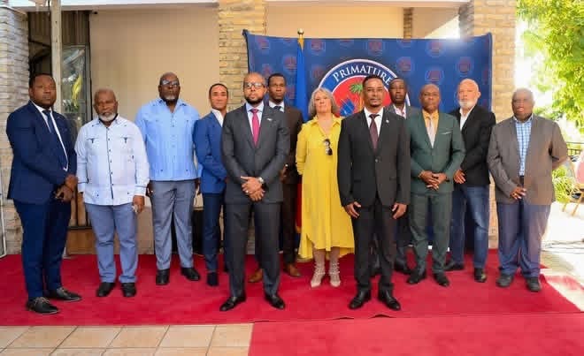 Installation du Conseil consultatif pour la réforme pétrolière à la Primature de Port-au-Prince le 29 mars 2026