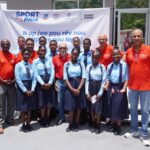 Jeunes participants au lancement du programme « Sport pour la Paix » au siège du Comité Olympique Haïtien à Port-au-Prince