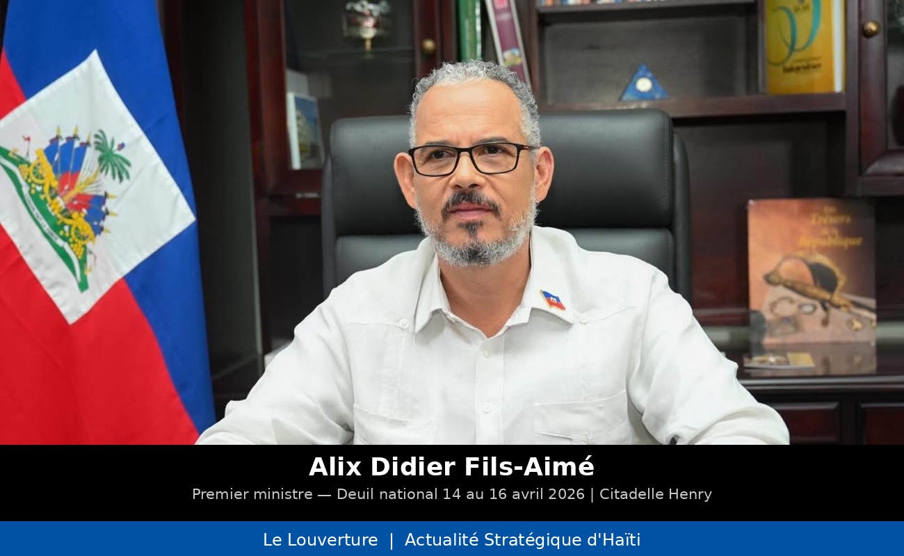 Le Premier ministre Alix Didier Fils-Aimé préside un Conseil des ministres extraordinaire et décrète trois jours de deuil national après le drame survenu à la Citadelle Henry en Haïti.