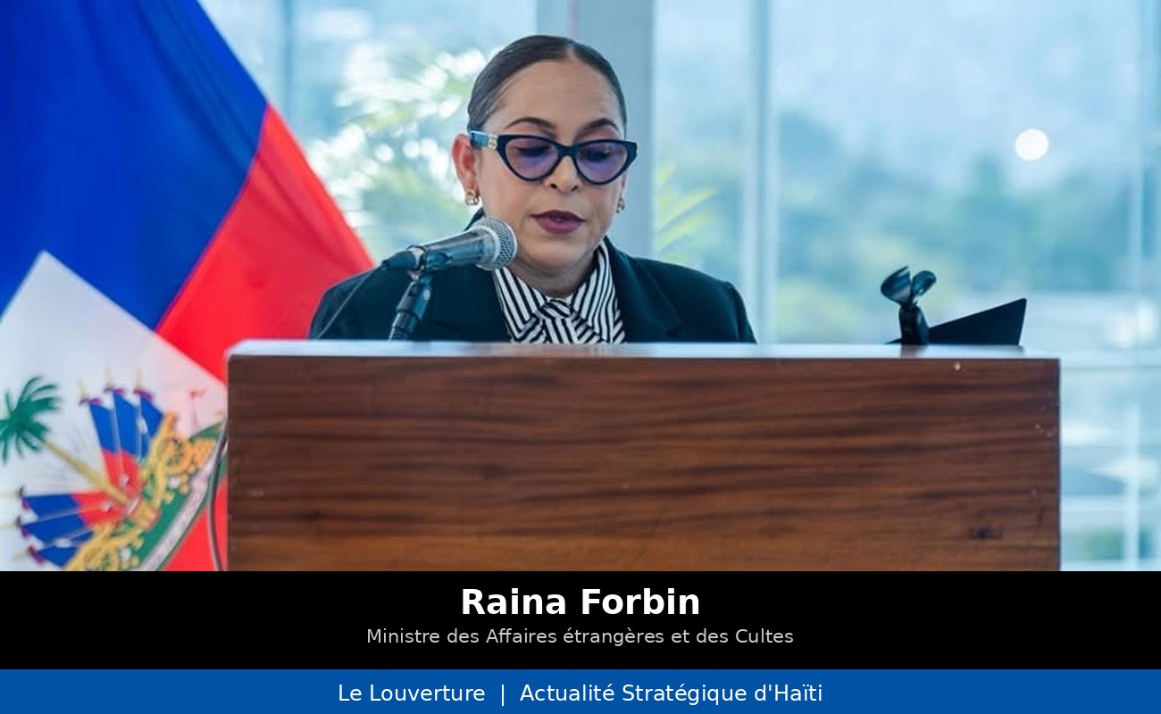 La ministre des Affaires étrangères Raina Forbin et son homologue dominicain Roberto Álvarez lors de la rencontre bilatérale au Parc industriel CODEVI pour relancer le dialogue entre Haïti et la République dominicaine.