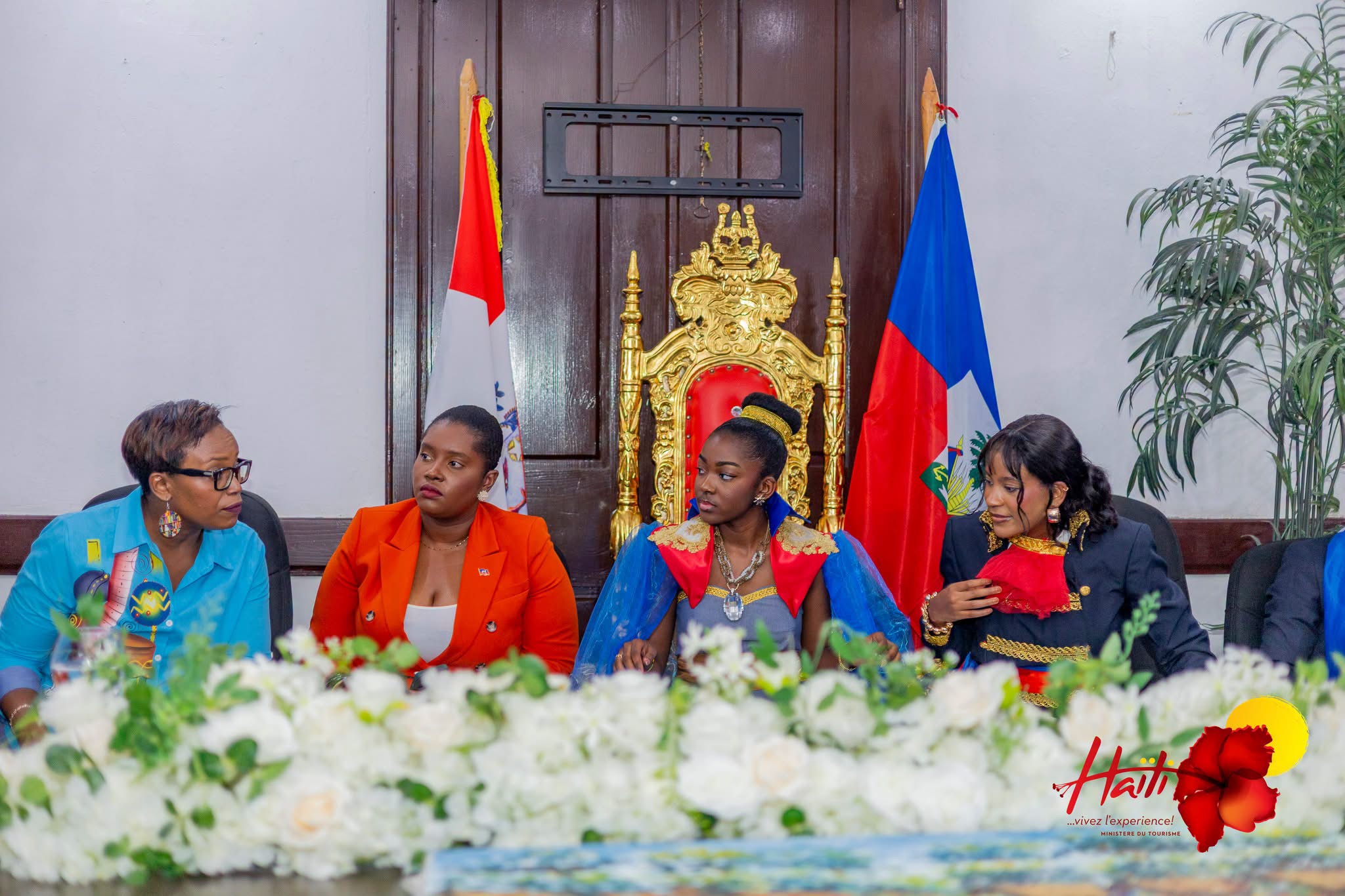 ARIANA lors de la réception officielle au Ministère du Tourisme en Haïti