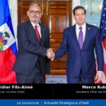 Rencontre officielle entre le Premier ministre haïtien Alix Didier Fils-Aimé et le Secrétaire d’État américain Marco Rubio à Washington, axée sur la sécurité et la coopération stratégique