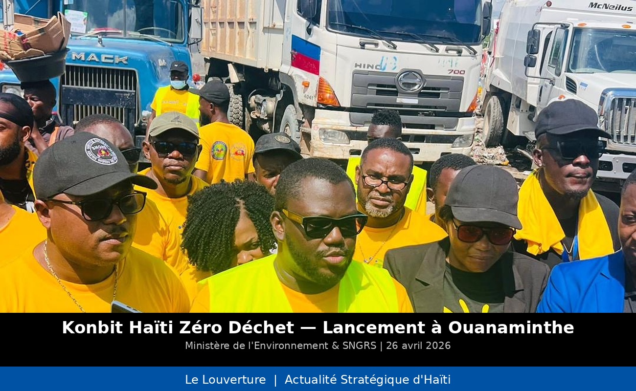 Lancement du programme Konbit Haïti Zéro Déchet à Ouanaminthe