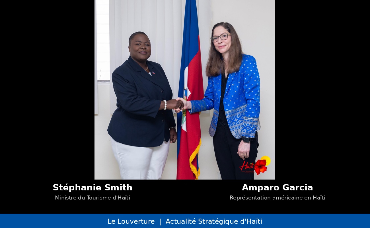 La ministre du Tourisme Stéphanie Smith en réunion avec la représentation américaine Amparo Garcia pour structurer un partenariat opérationnel dans les secteurs du tourisme et de la culture en Haïti.