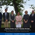La ministre des Affaires étrangères Raina Forbin entourée des représentants de l’Équipe Europe — Espagne, France et Union européenne — lors de leur rencontre sur les priorités stratégiques d’Haïti à Port-au-Prince.
