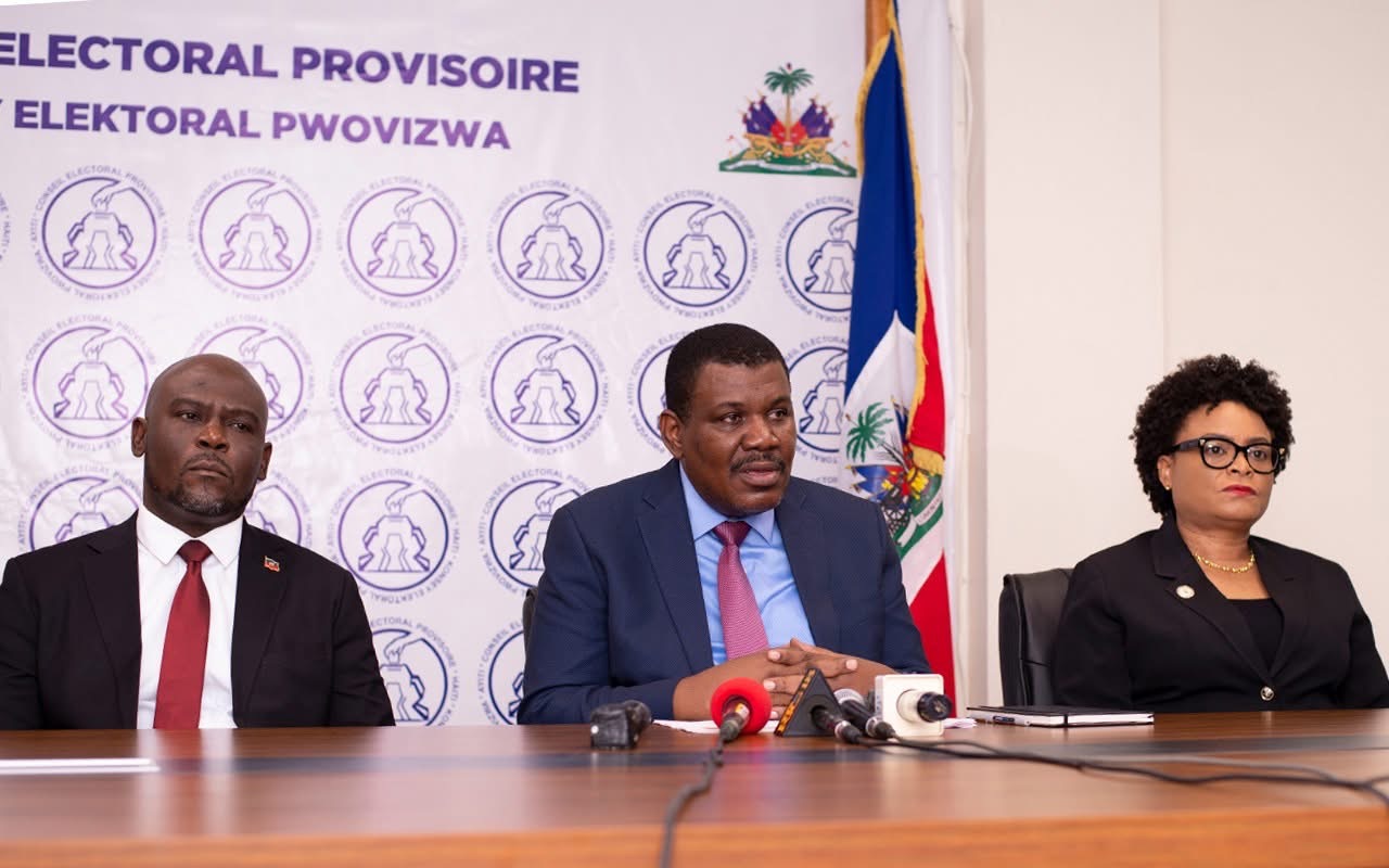 Siège du Conseil électoral provisoire à Pétion-Ville lors de l’annonce du report des opérations électorales