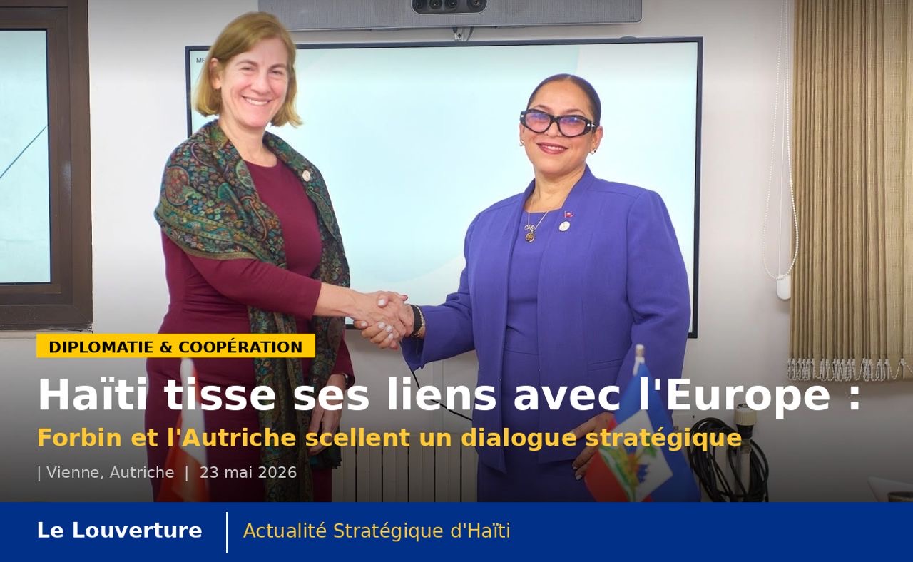 Haïti tisse ses liens avec l’Europe : Forbin et l’Autriche scellent un dialogue stratégique 39 Rencontre officielle entre la ministre haïtienne Raina Forbin et la vice-ministre autrichienne des Affaires européennes et internationales à Vienne
