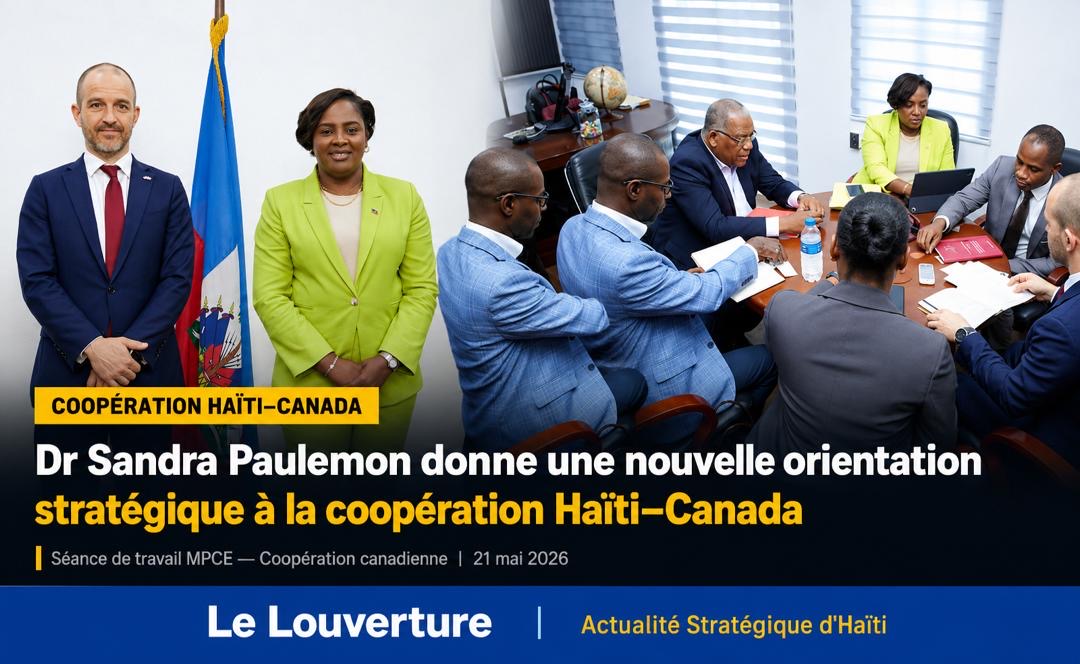 La ministre Sandra Paulemon rencontre le chef de la coopération canadienne en Haïti pour renforcer les priorités stratégiques entre les deux pays.