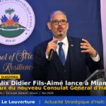 Cérémonie de lancement du nouveau consulat haïtien à Miami par le PM Alix Didier Fils-Aimé en mai 2026.
