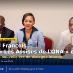 Lovely François lance les « Assises de l’ONA » et ouvre une nouvelle ère de dialogue interne 7 La direction générale de l’ONA, conduite par Lovely François, ouvre les « Assises de l’ONA » à l’Hôtel Oasis en présence des inspecteurs et agents de terrain.