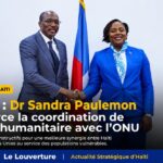 Haïti : Dr Sandra Paulemon renforce la coordination de l’aide humanitaire avec l’ONU 5 Réunion entre la ministre Dr Sandra Paulemon et OCHA autour de la coordination de l’aide humanitaire en Haïti.