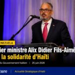 Déclaration officielle du Premier ministre haïtien Alix Didier Fils-Aimé adressant ses condoléances au peuple vénézuélien après un séisme majeur.