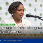 Dr Sandra Paulemon lors de son intervention sur les métiers verts et le développement durable en Haïti.