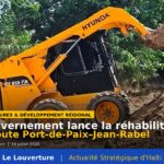 Travaux de réhabilitation sur la route Port-de-Paix–Jean-Rabel.