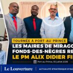 Le Premier ministre Alix Didier Fils-Aimé reçoit les maires de Miragoâne et de Fonds-des-Nègres à Port-au-Prince.