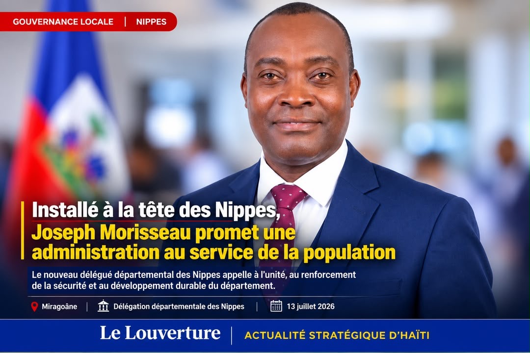 Portrait de Me Joseph Morisseau, nouveau délégué départemental des Nippes.