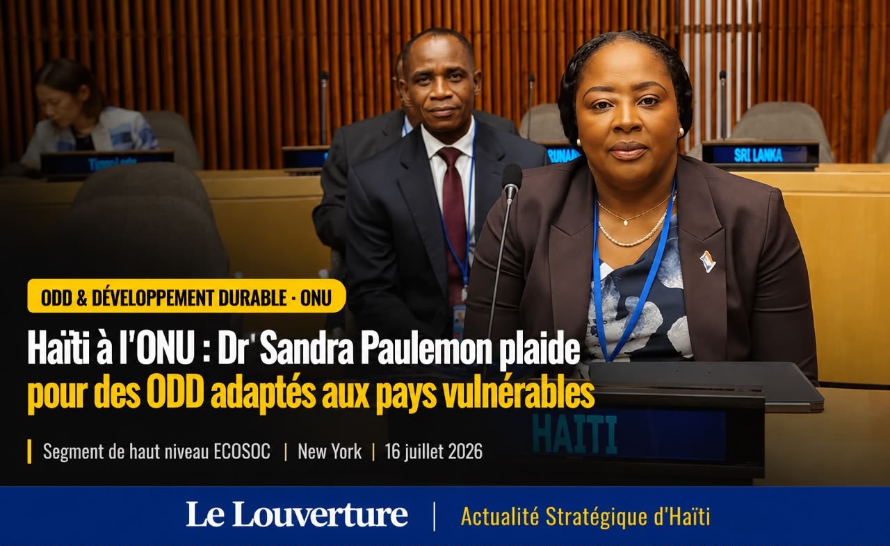 Dr Sandra Paulemon représente Haïti lors du Segment de haut niveau de l’ECOSOC à New York.