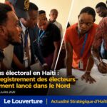 Lancement officiel du préenregistrement des électeurs dans le département du Nord en vue des prochaines élections en Haïti.