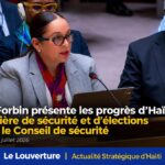 La ministre des Affaires étrangères Raina Forbin présente les avancées d’Haïti devant le Conseil de sécurité des Nations Unies sur la sécurité et le processus électoral.