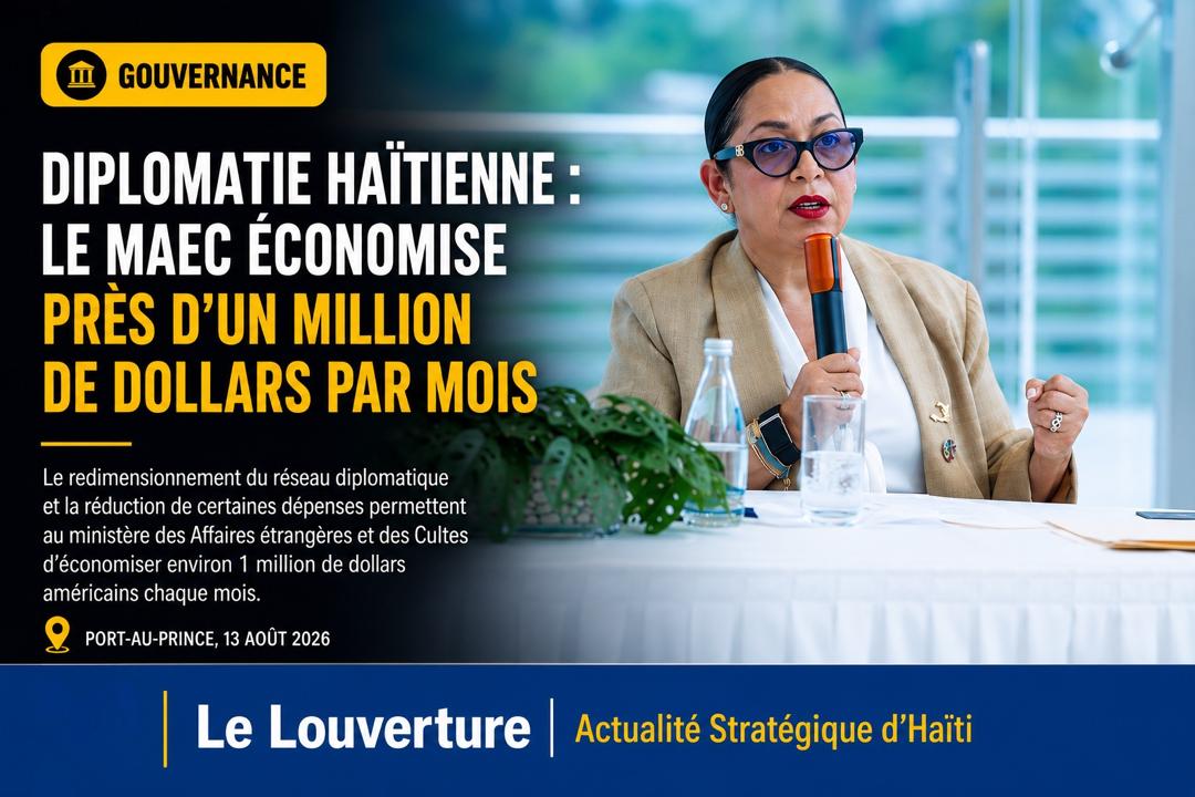 Diplomatie haïtienne : le MAEC économise près d’un million de dollars par mois 17 Raina Forbin lors de la présentation du bilan financier et administratif des cinq premiers mois de son action au MAEC.