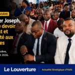 Wilner Joseph, conseiller spécial du Premier ministre, assiste à la messe de l'Assomption à Petit-Goâve, entouré des fidèles, le 15 août 2026.