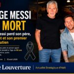 Jorge Messi aux côtés de son fils Lionel Messi, à Rosario.