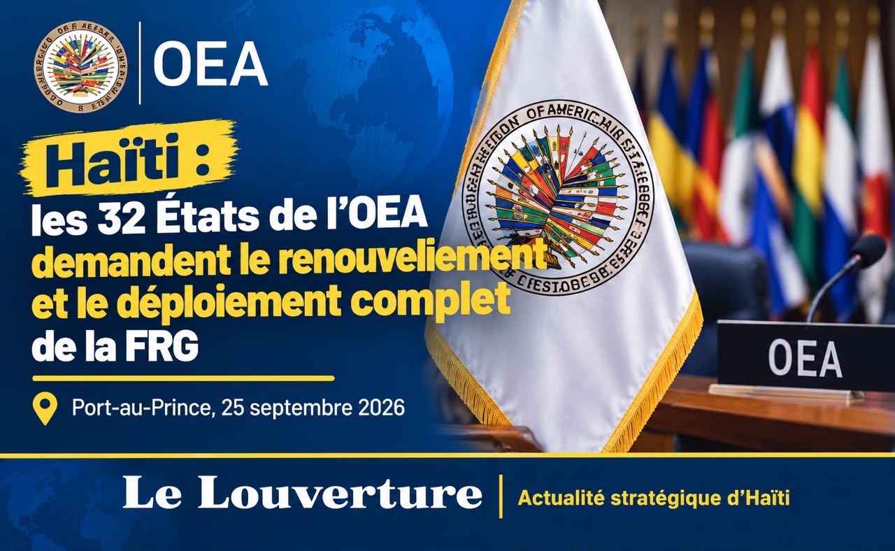 Haïti : les 32 États de l’OEA demandent le renouvellement et le déploiement complet de la FRG 6 Réunion de l’OEA consacrée à la situation sécuritaire et politique en Haïti
