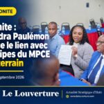 La ministre Sandra Paulémon échange avec les employés de la Direction départementale du MPCE dans l’Artibonite afin de renforcer leurs moyens de travail.