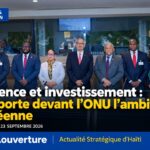 Le Premier ministre Alix Didier Fils-Aimé lors de la rencontre sur la résilience et l'investissement en marge de l'Assemblée générale de l'ONU.