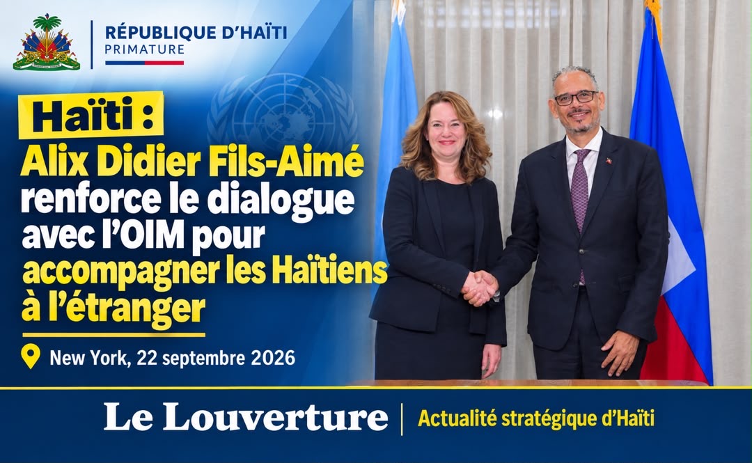 Haïti : Alix Didier Fils-Aimé renforce le dialogue avec l’OIM pour accompagner les Haïtiens à l’étranger 37 Le Premier ministre Alix Didier Fils-Aimé et la directrice générale de l'OIM, Amy Pope, lors de leur rencontre à New York.