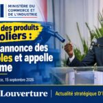 Le ministre du Commerce et de l'Industrie, James Monazard, annonçant des contrôles sur la qualité des produits pétroliers.