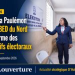 Dr Sandra Paulémon visite le Bureau électoral départemental du Nord au Cap-Haïtien et échange avec les responsables sur les préparatifs électoraux.