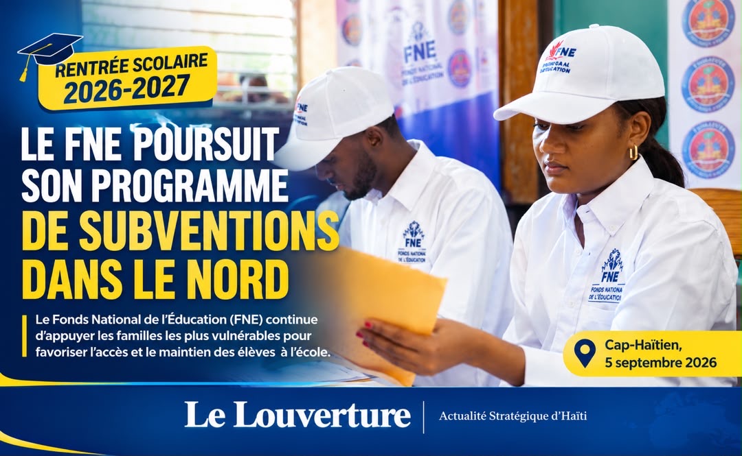 Des parents participent au programme de subventions scolaires du FNE au Cap-Haïtien.