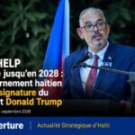 Le Premier ministre haïtien Alix Didier Fils-Aimé s’exprime lors d’une intervention officielle, dans le contexte de la prolongation de HOPE/HELP jusqu’au 31 décembre 2028.