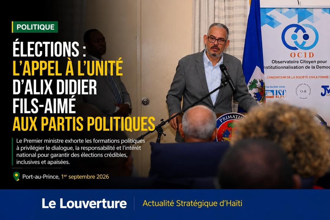Cérémonie d'ouverture des Journées portes ouvertes de l'OCID à Pétion-Ville.