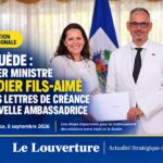 Le Premier ministre haïtien Alix Didier Fils-Aimé reçoit les lettres de créance de Maria Valesco, nouvelle ambassadrice agréée du Royaume de Suède en Haïti.