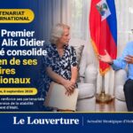 Alix Didier Fils-Aimé en réunion avec des partenaires internationaux.