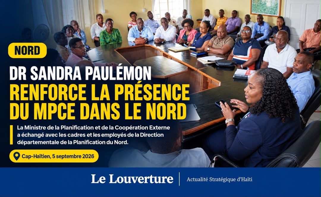 Dr Sandra Paulémon échange avec les employés de la Direction départementale du MPCE dans le Nord.