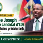 Claude Joseph, ancien Premier ministre haïtien et candidat désigné du parti EDE à la prochaine élection présidentielle.