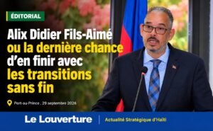 Le Premier ministre Alix Didier Fils-Aimé lors de la 81e Assemblée générale des Nations Unies.