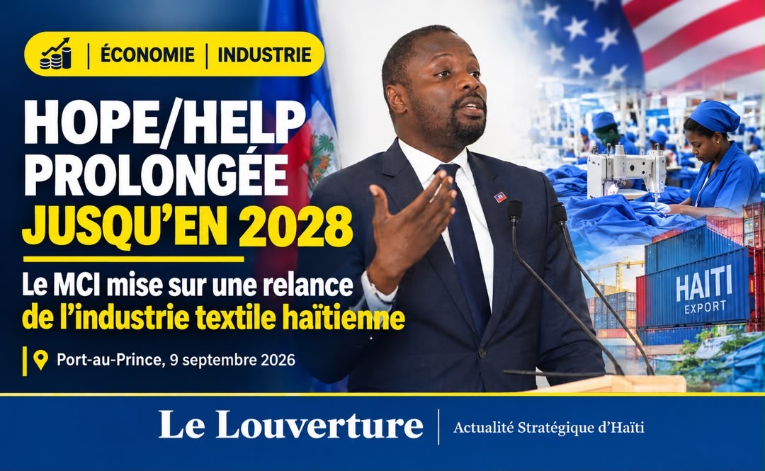 James Monazard, ministre du Commerce et de l’Industrie.