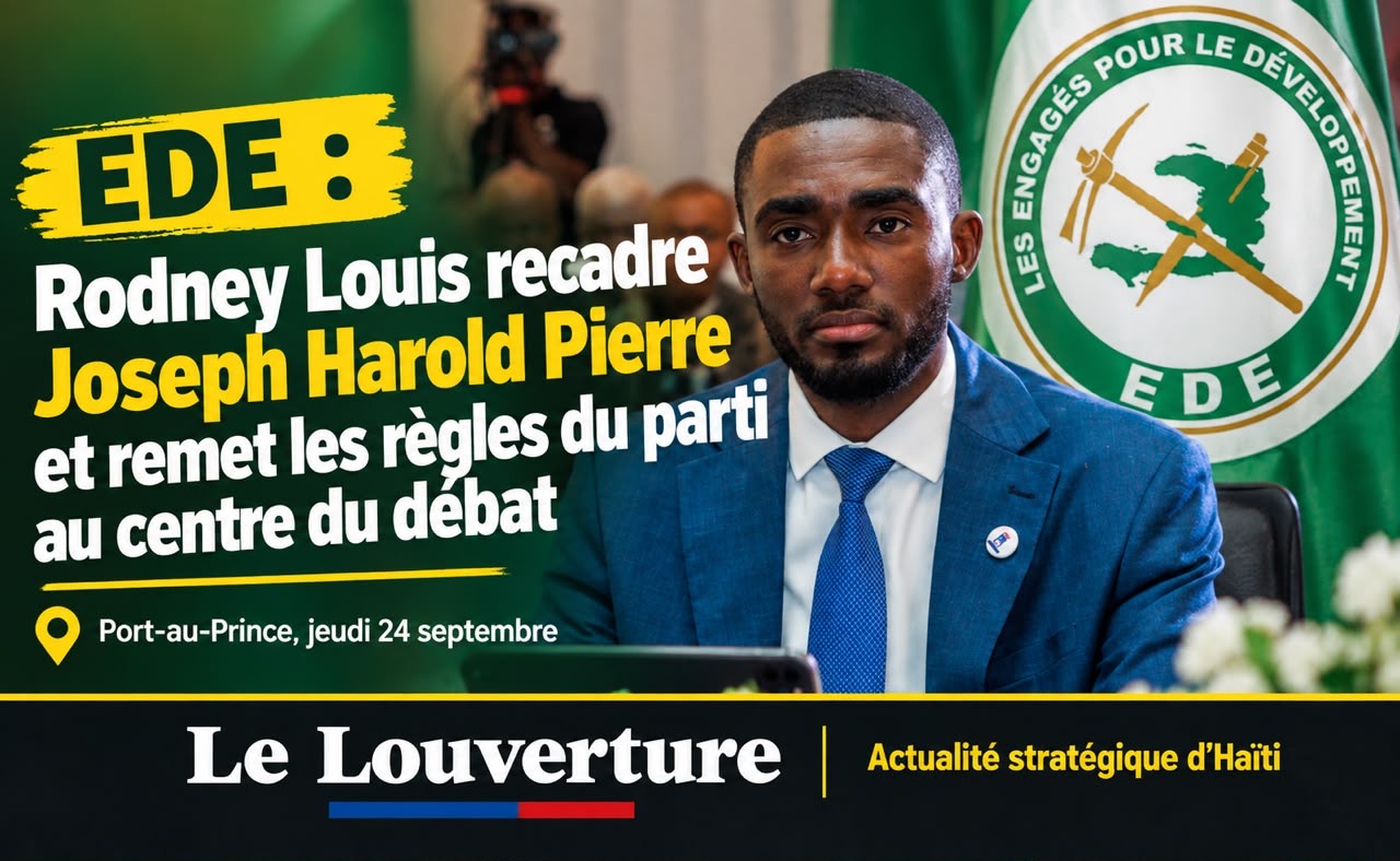 Rodney Louis, coordonnateur du Conseil stratégique du parti EDE.