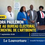 Dr Sandra Paulémon échange avec les responsables et des jeunes bénévoles du BED de l’Artibonite.