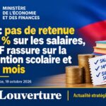 Note officielle du ministère de l'Économie et des Finances sur la subvention scolaire et les salaires des fonctionnaires.
