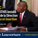 Nikson ATHIS lors de son installation à la tête de la Direction Jeunesse et Insertion du MJSAC.