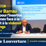 Olivier Barrau lors du dialogue interactif sur la protection des enfants et des jeunes contre la traite et l'exploitation par les gangs.