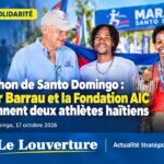 Les athlètes haïtiens Jésumène Colin et Andelson Desirin, engagés au marathon de Santo Domingo avec le soutien de la Fondation AIC.