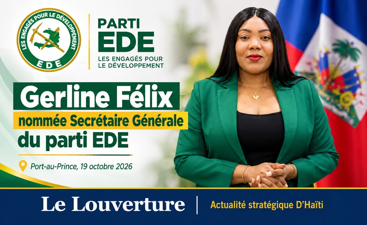 Gerline Félix, nouvelle secrétaire générale du parti EDE.