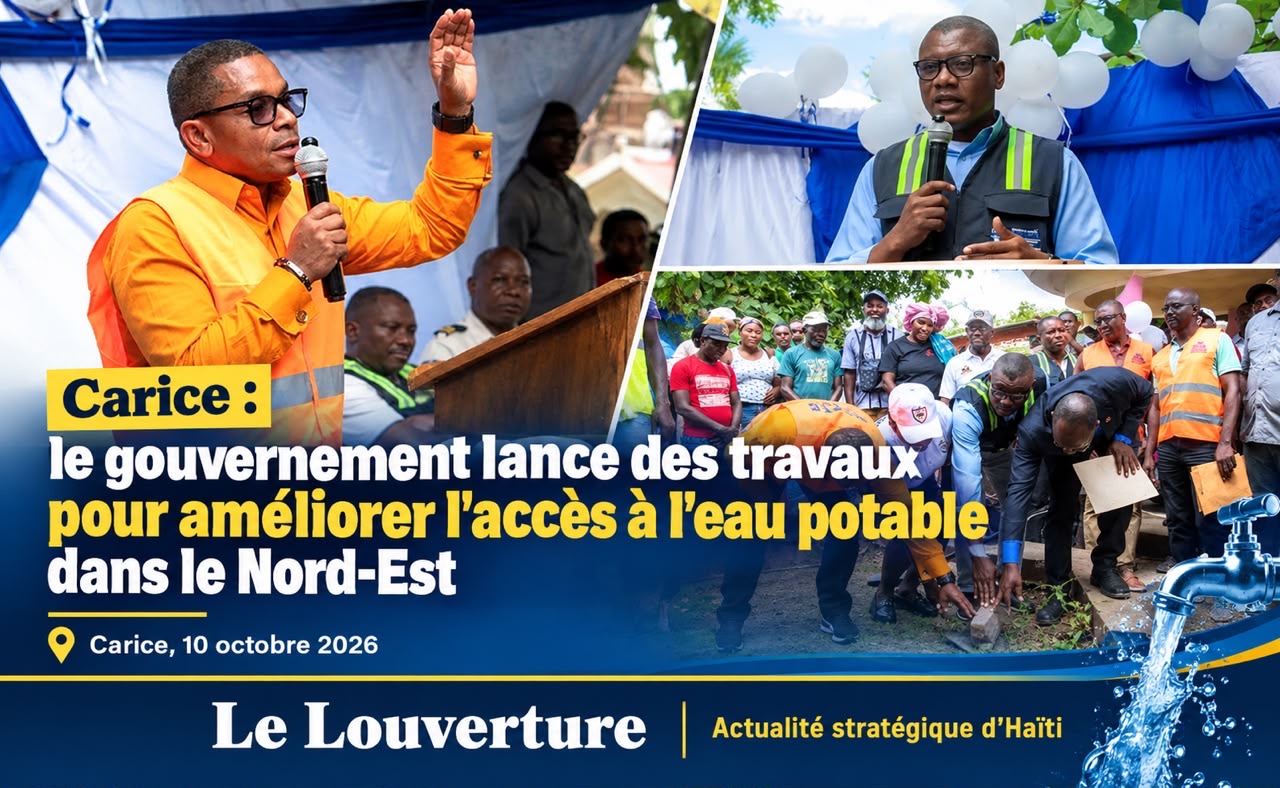 Nord-Est : le gouvernement d’Alix Didier Fils-Aimé lance des travaux pour améliorer l’accès à l’eau potable à Carice 34 Lancement des travaux d'approvisionnement en eau potable à Carice dans le Nord-Est.